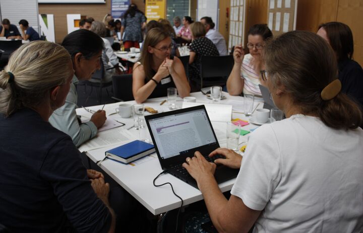 Arbeitsgruppe World Café beim Fachtag BNE