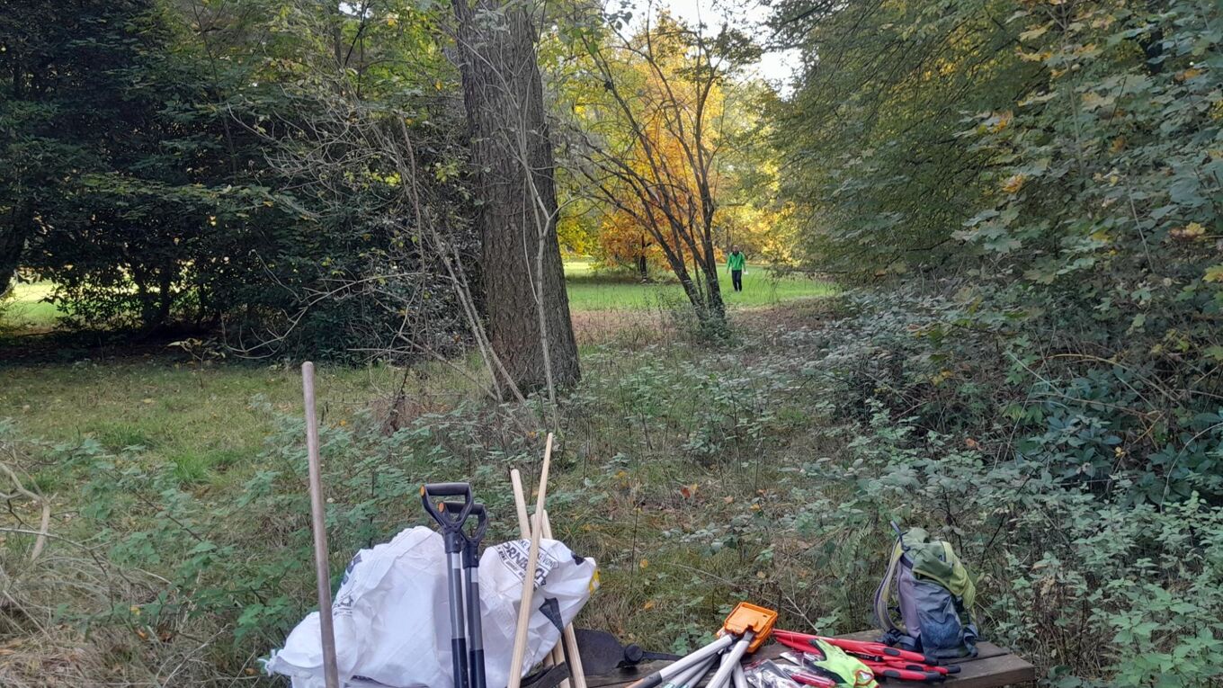 Parkseminar Wechselburg Stillleben Park Wechselburg: Gartengeräte