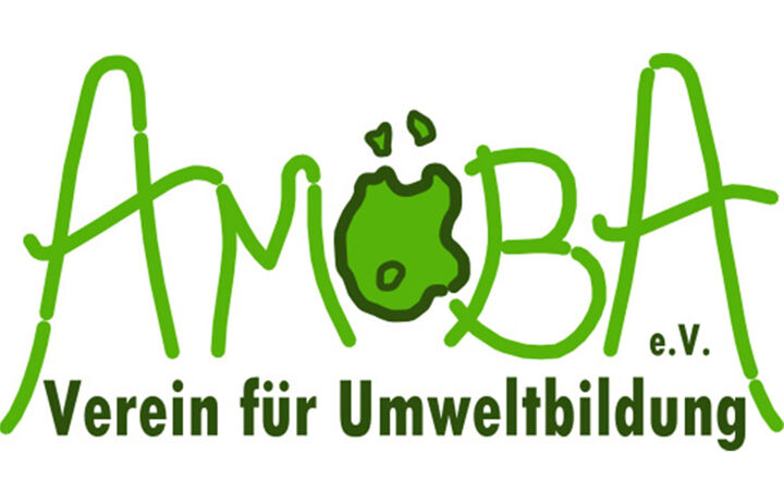 Das Logo der Amöba mit dem Schriftzug "Amöba - Verein für Umweltbildung e.V.".