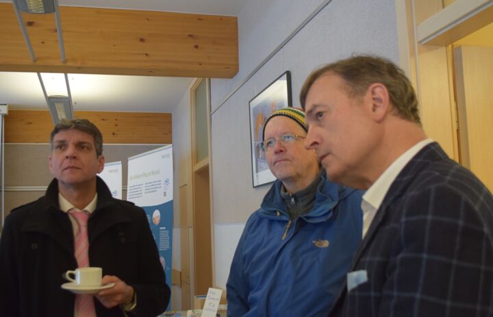 Landrat Henry Graichen und Stiftungsdirektor Robert Clemen auf Bundestreffen