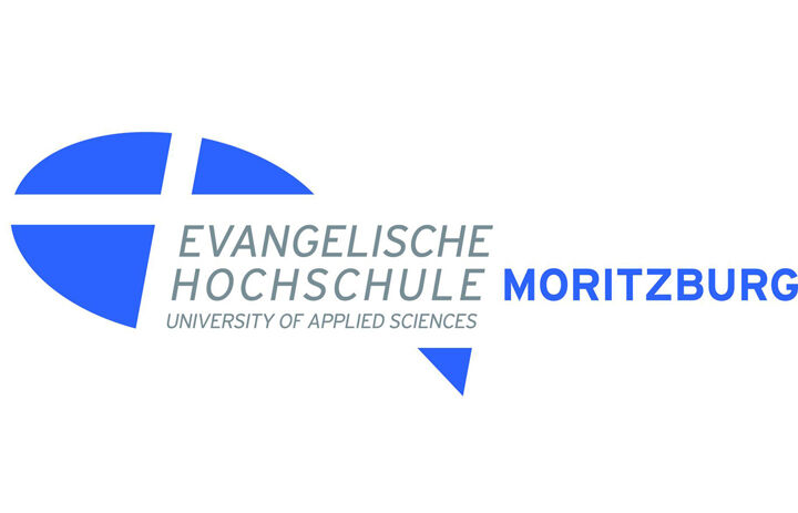 Das Logo der Evangelischen Hoschule Moritzburg mit selbigem Schirftzug.