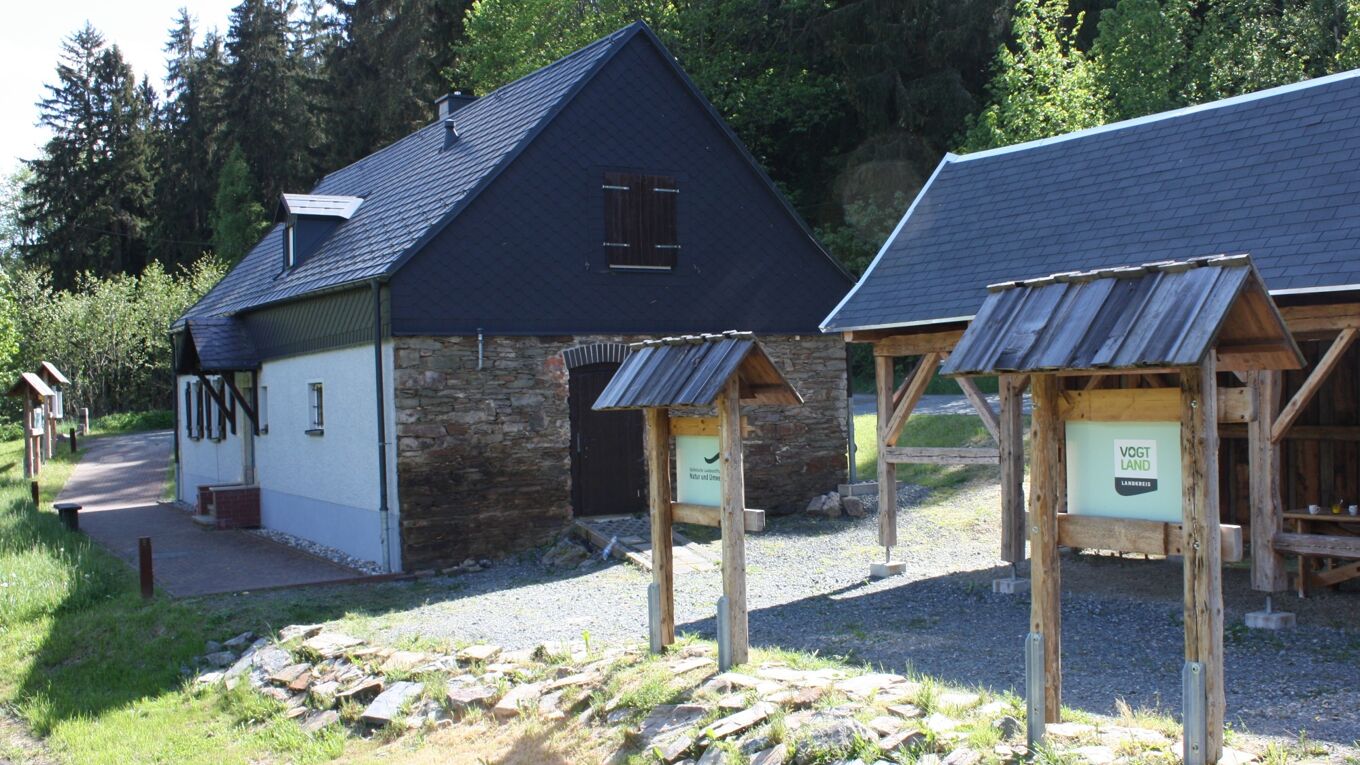 Flussperlmuschel-Station in Bad Brambach