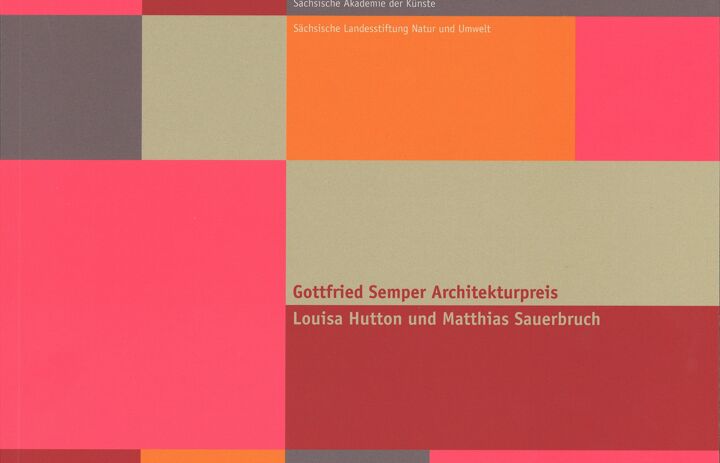 Gottfried Semper Architekturpreis - Louisa Hutton und Matthias Sauerbruch