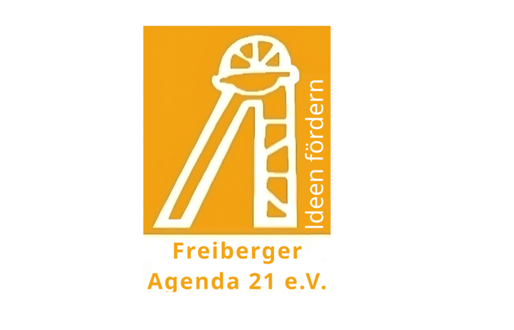 Man sieht das orangefarbige Logo der Lokalen Agenda Freiberg - Link: Servicestelle BNE - Freiberger Agenda 21 e.V. in Freiberg (LK Mittelsachsen und Erzgebirge)