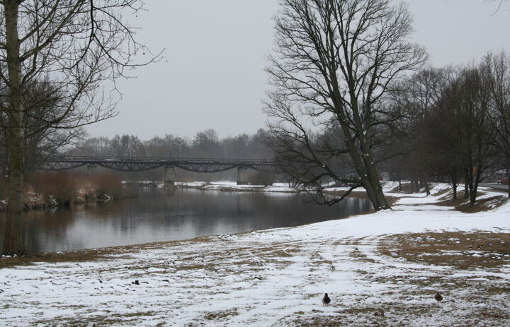 Neißewiese Bad Muskau im Winter