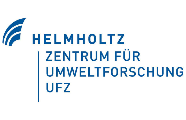 Das Logo der UFZ mit dem Schriftzug "Helmoltz - Zentrum üfr Umweltforschung UFZ".