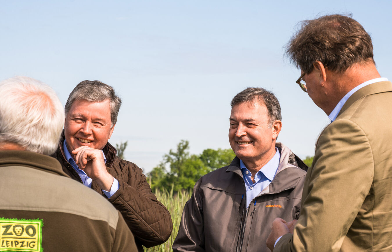 Feldhamsterauswilderung bei Wiedemar im Mai 2026, Robert Clemen im Gespräch